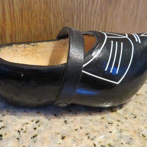 Vintage DUTCH Clog Shoe Wooden Decorative (7V)